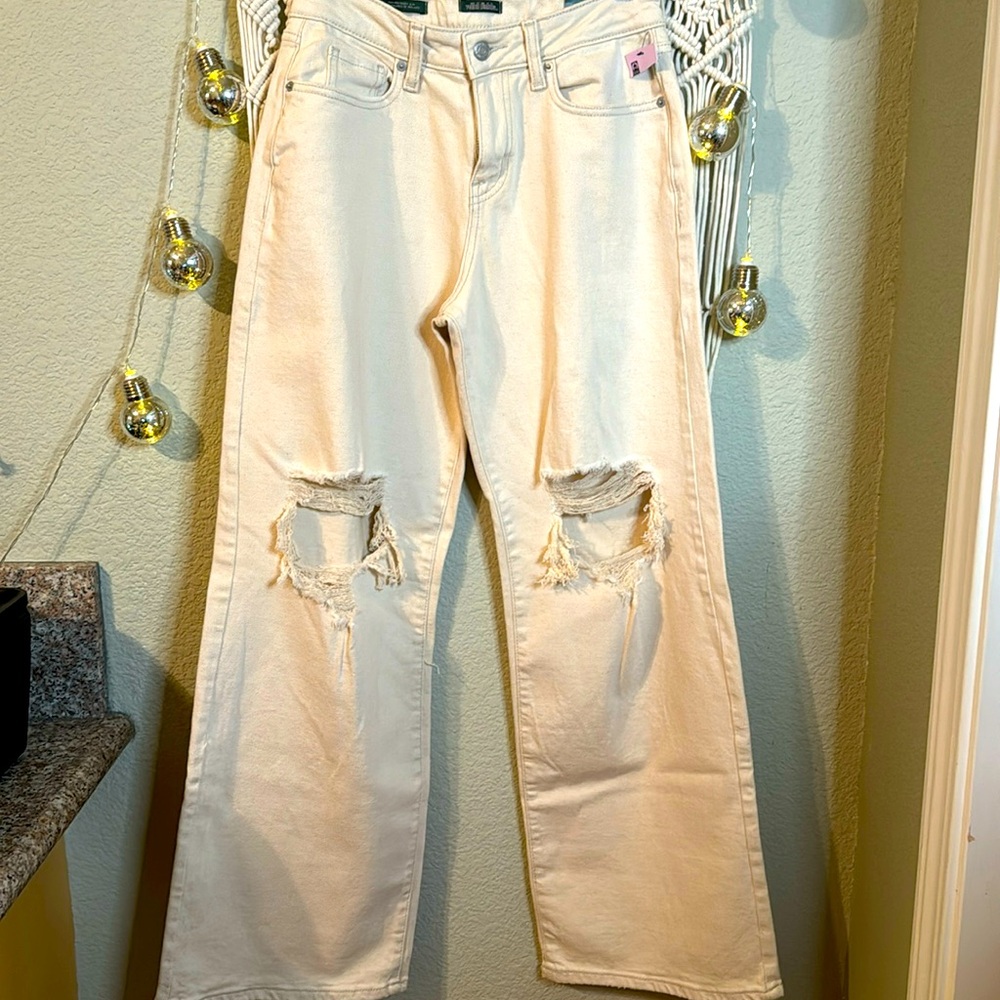 Wild Fable Cream Flare Jeans